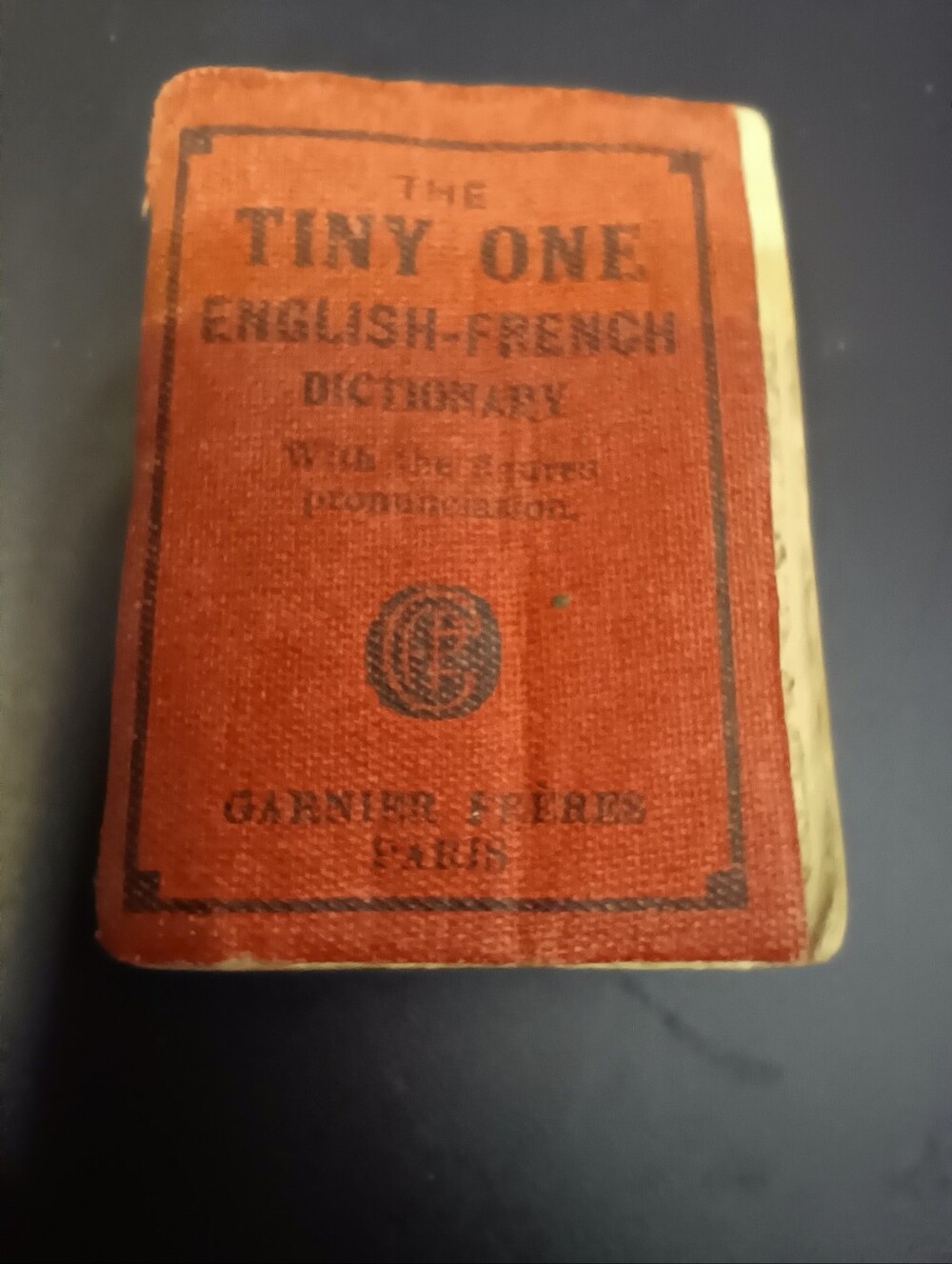 Vintage "The Tiny One" English-French Dictionary